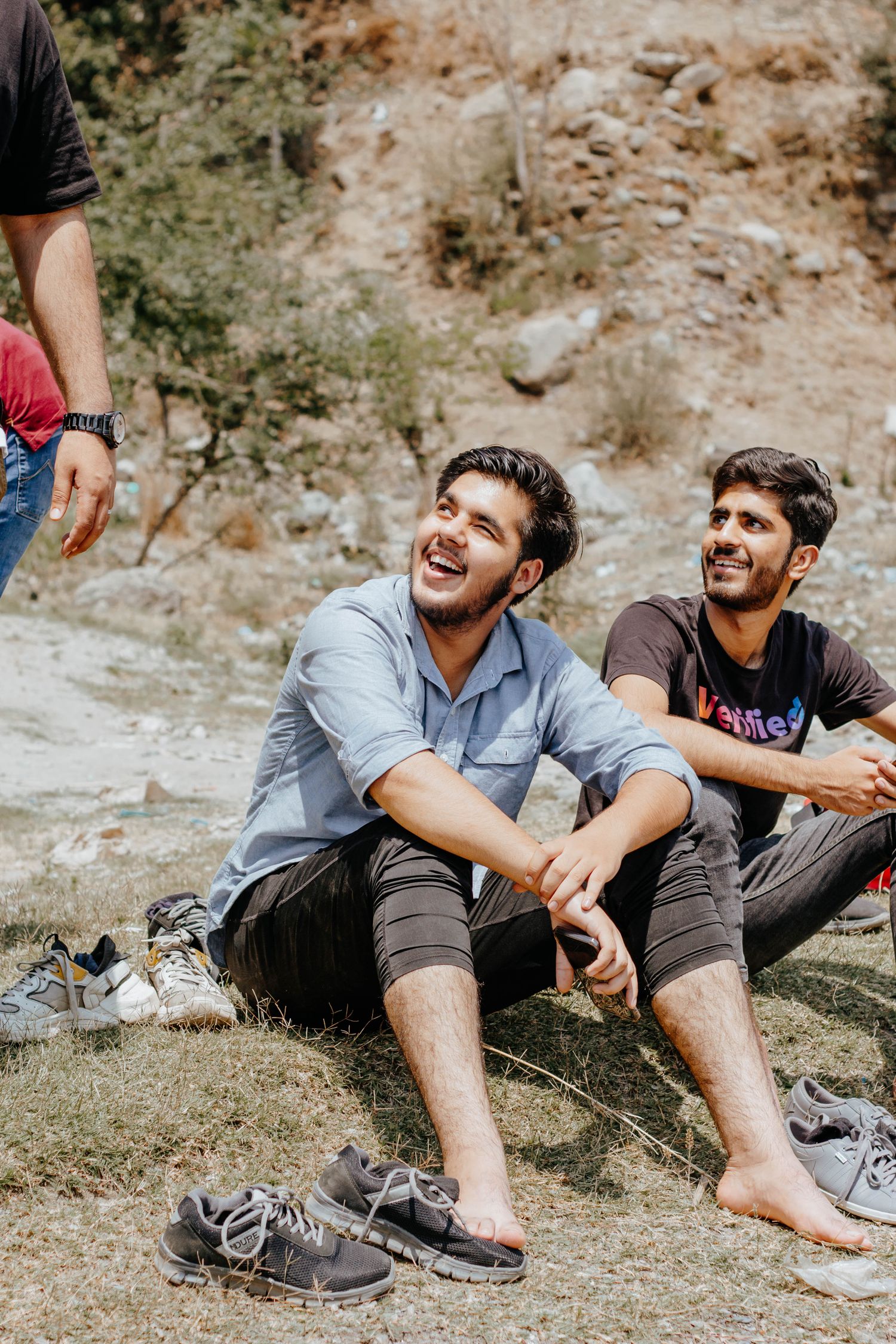 Friends on a rooftop in Bengaluru