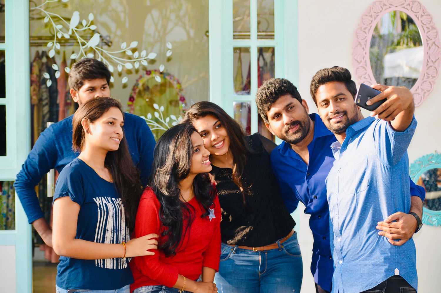 A group of young people together in Bengaluru